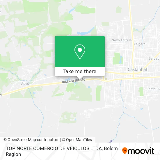 TOP NORTE COMERCIO DE VEICULOS LTDA map