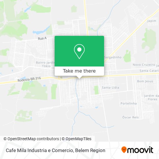 Cafe Mila Industria e Comercio map