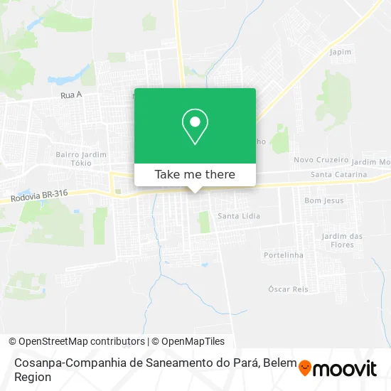 Cosanpa-Companhia de Saneamento do Pará map