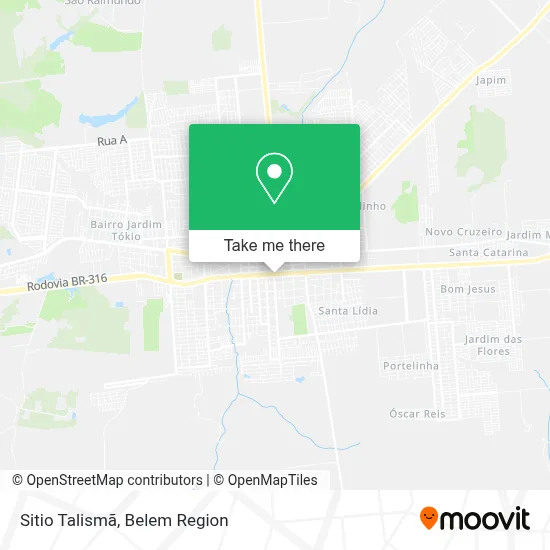Sitio Talismã map