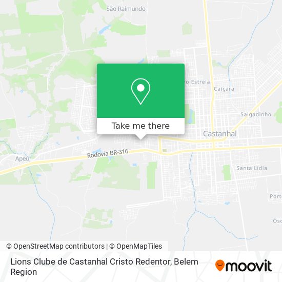 Lions Clube de Castanhal Cristo Redentor map