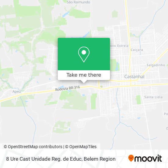 8 Ure Cast Unidade Reg. de Educ map
