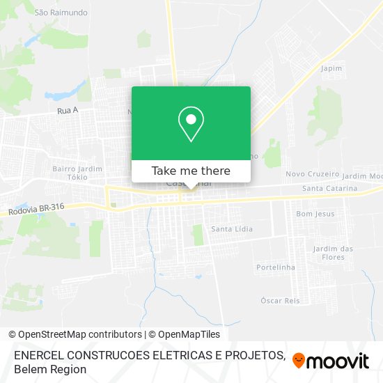 ENERCEL CONSTRUCOES ELETRICAS E PROJETOS map
