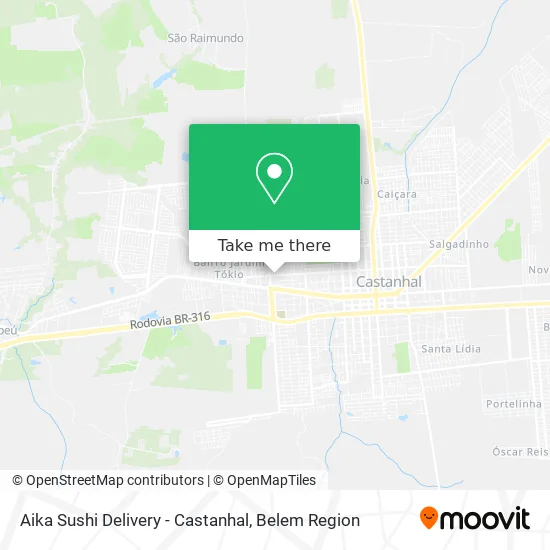 Aika Sushi Delivery - Castanhal map