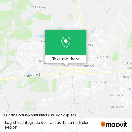 Logistica Integrada de Transporte Lume map