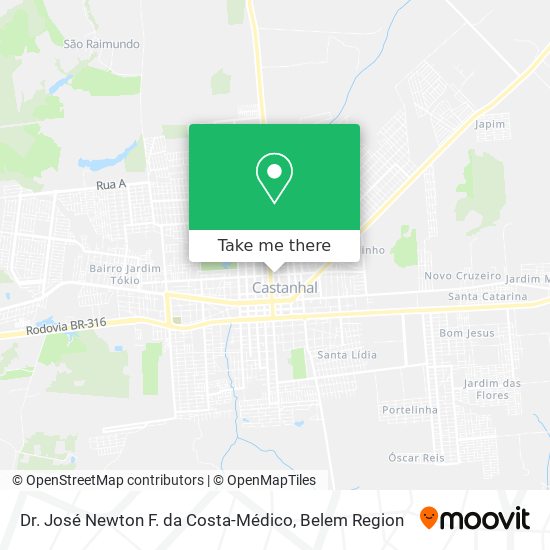 Dr. José Newton F. da Costa-Médico map