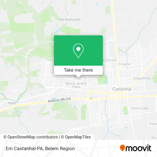 Em Castanhal-PA map
