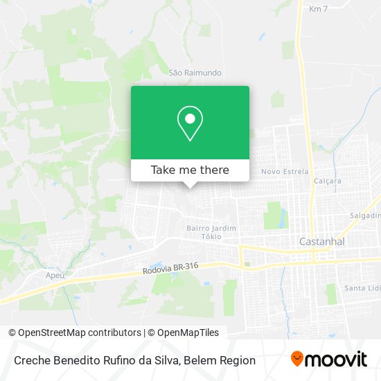 Creche Benedito Rufino da Silva map