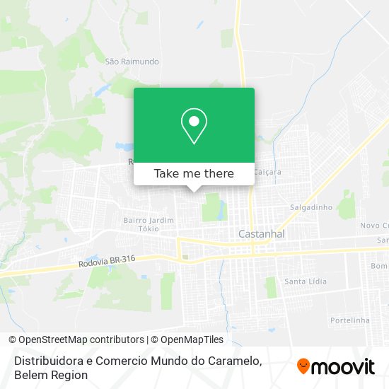 Distribuidora e Comercio Mundo do Caramelo map