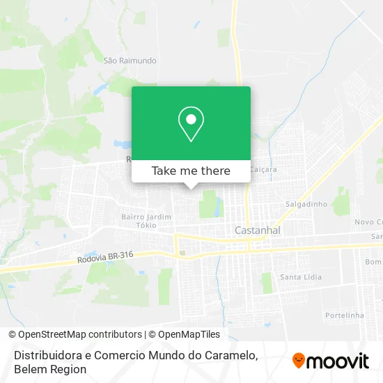 Distribuidora e Comercio Mundo do Caramelo map