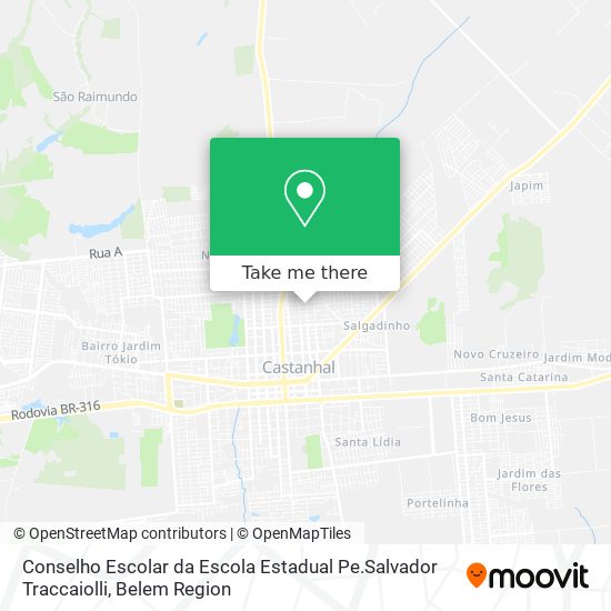 Mapa Conselho Escolar da Escola Estadual Pe.Salvador Traccaiolli