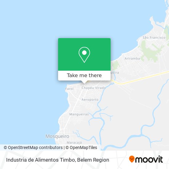 Mapa Industria de Alimentos Timbo