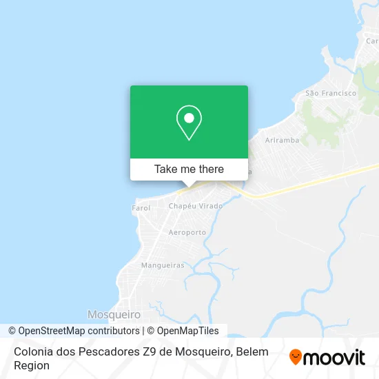 Colonia dos Pescadores Z9 de Mosqueiro map