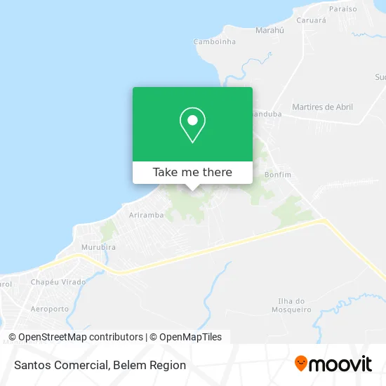 Santos Comercial map