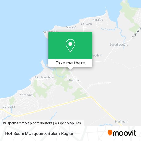 Hot Sushi Mosqueiro map