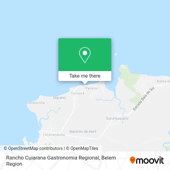 Rancho Cuiarana Gastronomia Regional map
