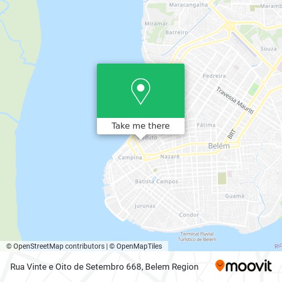 Mapa Rua Vinte e Oito de Setembro 668