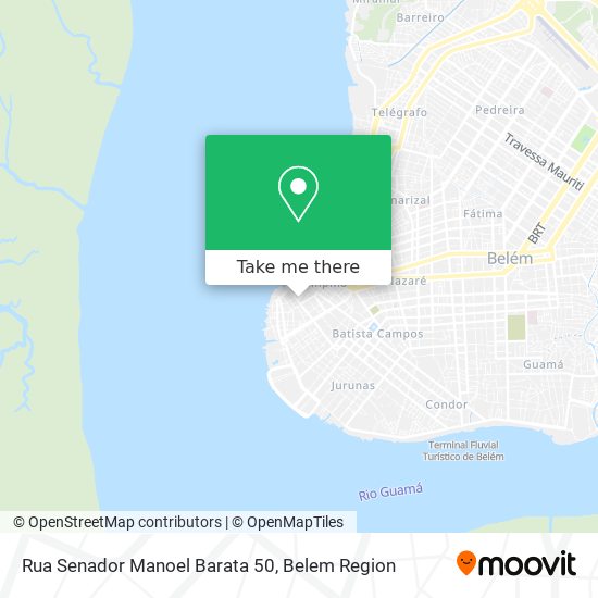 Rua Senador Manoel Barata 50 map