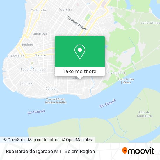 Mapa Rua Barão de Igarapé Miri