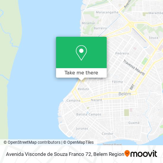 Avenida Visconde de Souza Franco 72 map