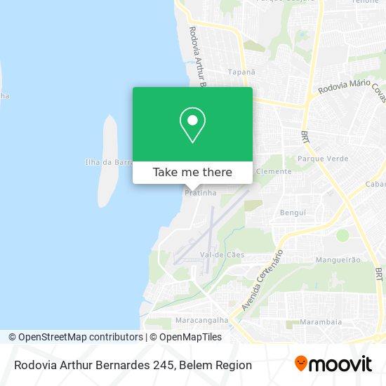 Rodovia Arthur Bernardes 245 map