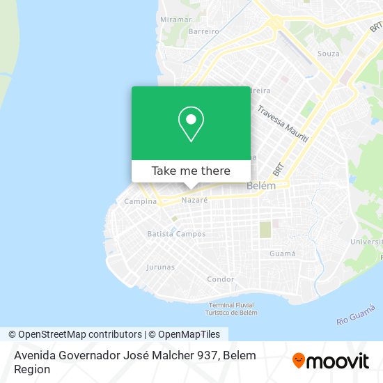 Avenida Governador José Malcher 937 map
