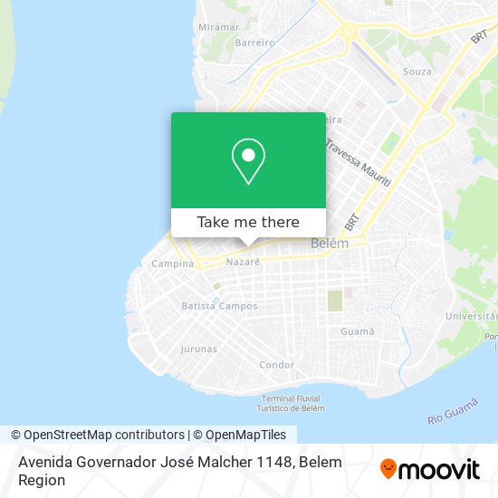 Mapa Avenida Governador José Malcher 1148