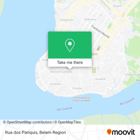 Rua dos Pariquis map