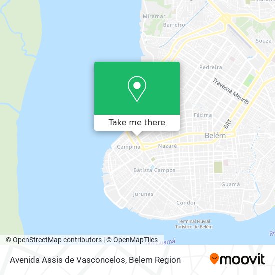 Mapa Avenida Assis de Vasconcelos