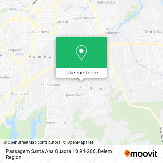 Passagem Santa Ana Quadra 10 94-266 map