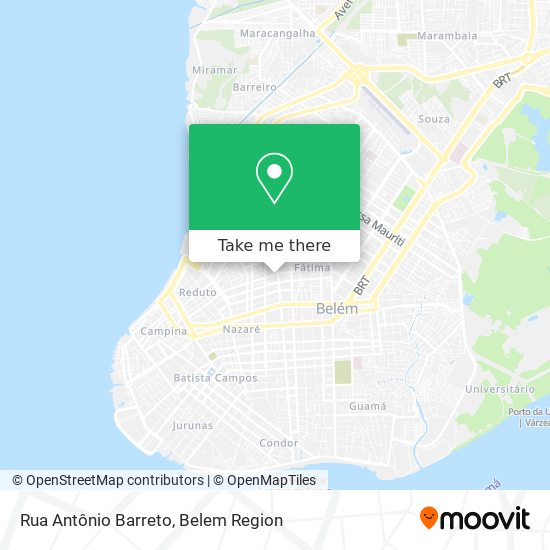 Rua Antônio Barreto map