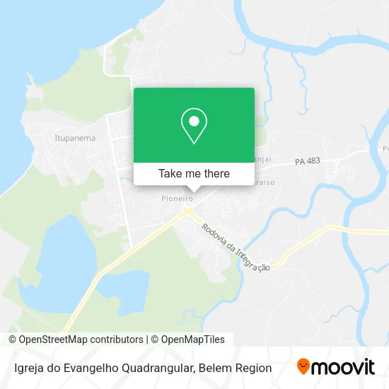 Igreja do Evangelho Quadrangular map