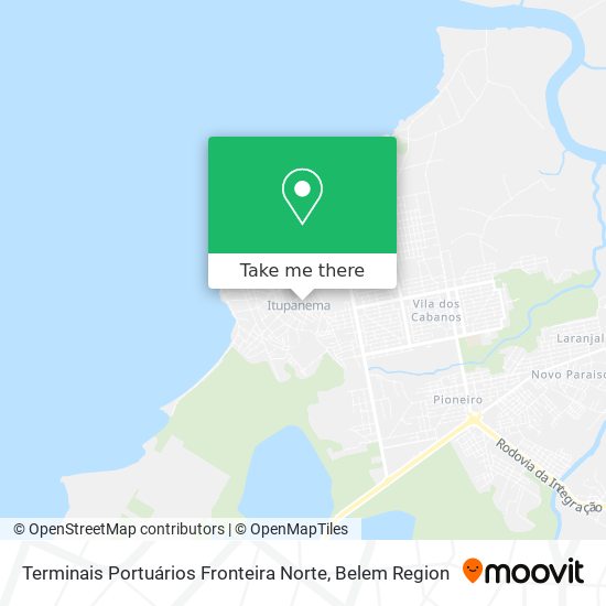 Terminais Portuários Fronteira Norte map