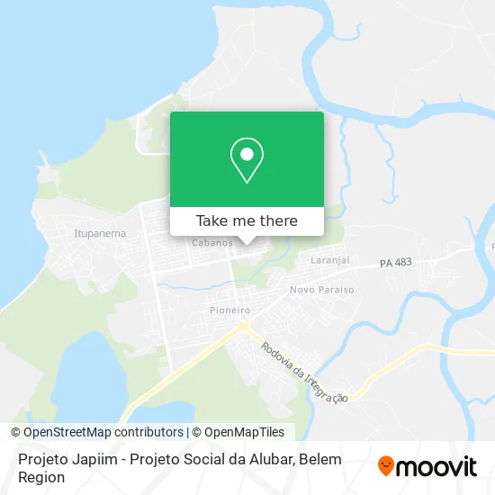 Projeto Japiim - Projeto Social da Alubar map