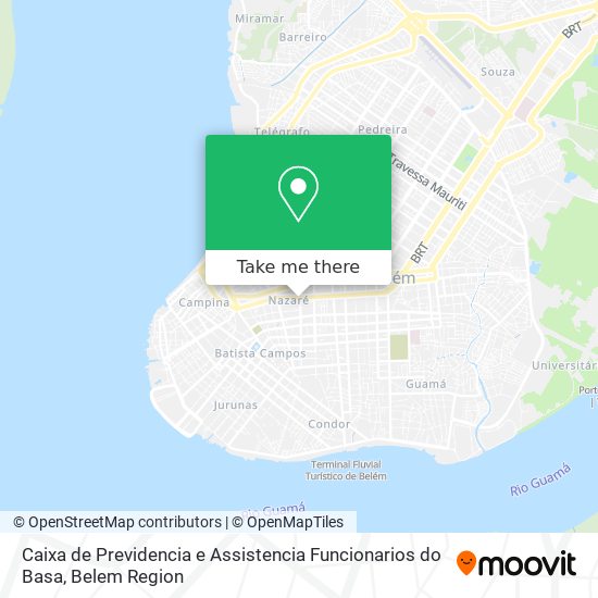 Caixa de Previdencia e Assistencia Funcionarios do Basa map