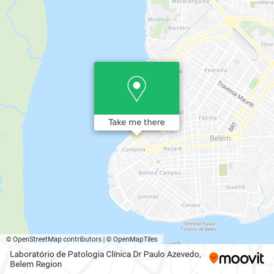 Mapa Laboratório de Patologia Clínica Dr Paulo Azevedo