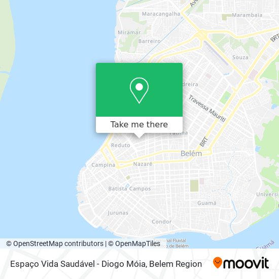 Espaço Vida Saudável - Diogo Móia map