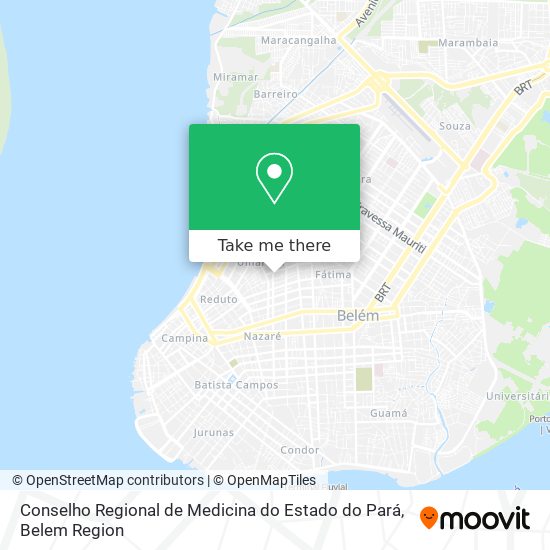 Mapa Conselho Regional de Medicina do Estado do Pará