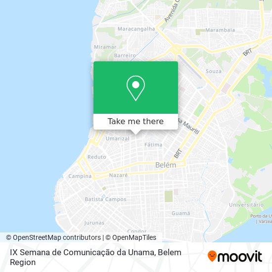 IX Semana de Comunicação da Unama map