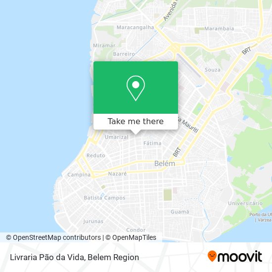 Mapa Livraria Pão da Vida