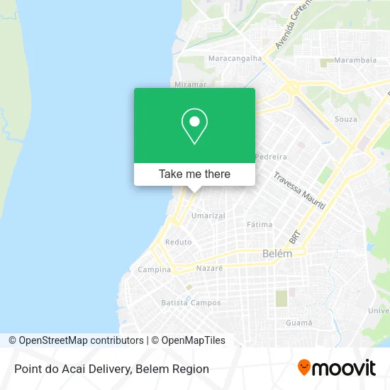 Point do Acai Delivery map