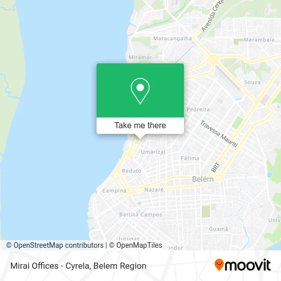 Mirai Offices - Cyrela map