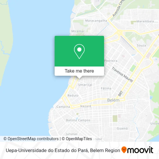 Uepa-Universidade do Estado do Pará map