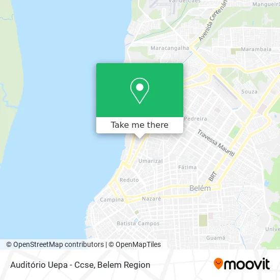 Auditório Uepa - Ccse map