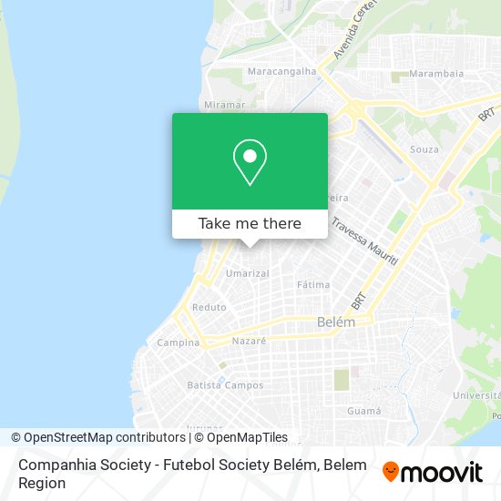 Companhia Society - Futebol Society Belém map
