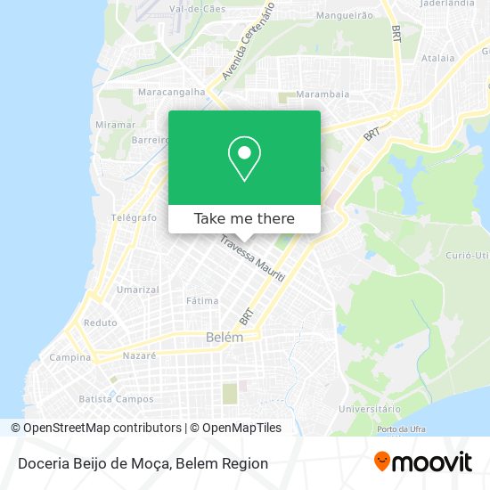 Doceria Beijo de Moça map