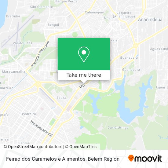 Feirao dos Caramelos e Alimentos map