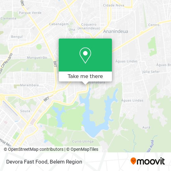 Devora Fast Food map