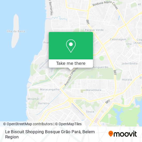 Le Biscuit Shopping Bosque Grão Pará map