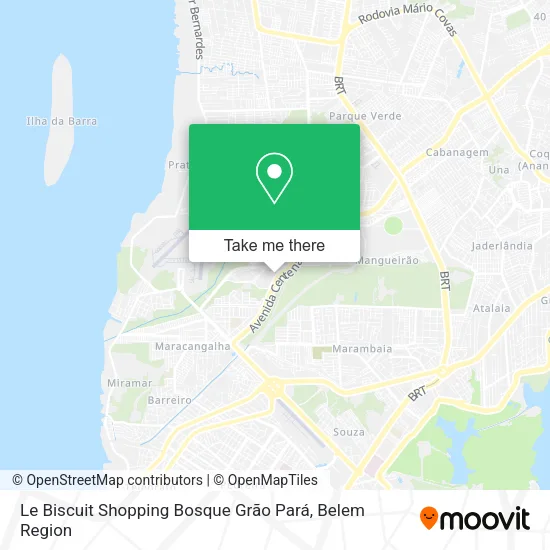 Mapa Le Biscuit Shopping Bosque Grão Pará